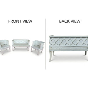 White Wooden sofa set