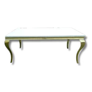Gold Fancy Rectangle Table