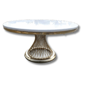 Gold Fancy Round Table