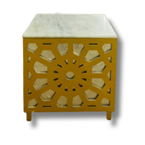 Mdf Gold Small Teapoy