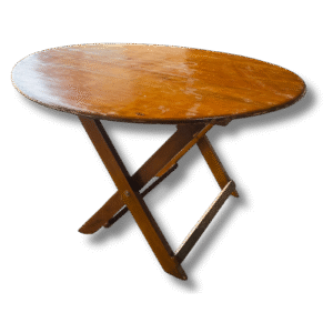 Wooden round table