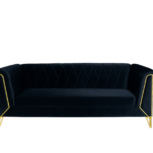 Black gold sofas
