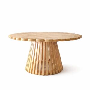 Fancy wooden round table