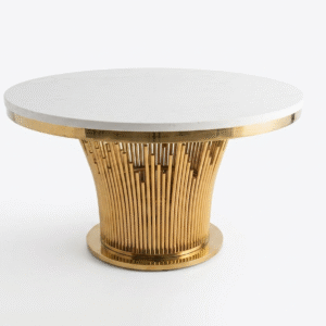 Gold Fancy Round Table