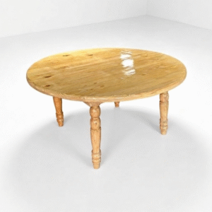 Wooden round table